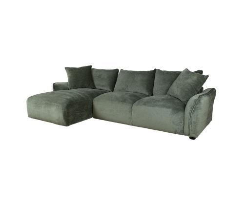 Kulmasohva DIVI VN 284x162/102xH83cm, mintunvihreä