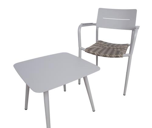 Parvekesarja COCORA pöytä, 2 tuolia, taupe