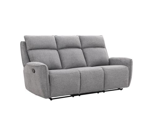 Sohva MAREN 3-istuttava manuaalinen lepotuoli 206x90xH104cm, harmaa