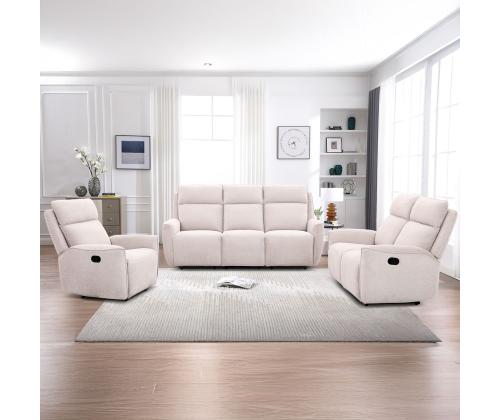 Nojatuoli MAREN manuaalinen lepotuoli 90x90xH104cm, beige väri