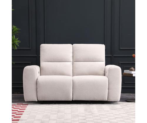 Sohva MATIAS 2-istuttava sähkökäyttöinen lepotuoli 162x90xH100cm, vaalea beige