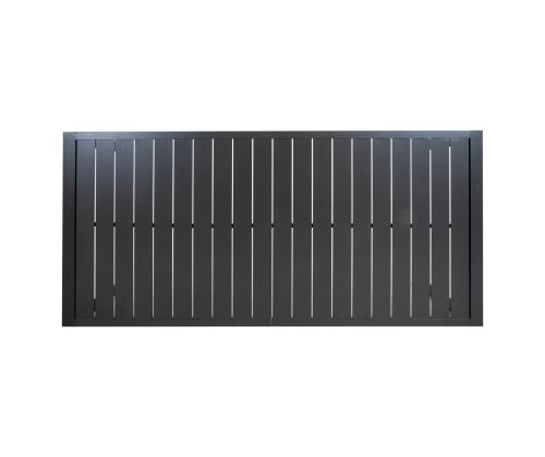 Pöytä TOMSON 216x100xH73cm, tummanharmaa, alumiini