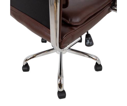 Tietokonetuoli/työtuoli ULTRA 54,5x63xH94-104cm, ruskea keinonahka