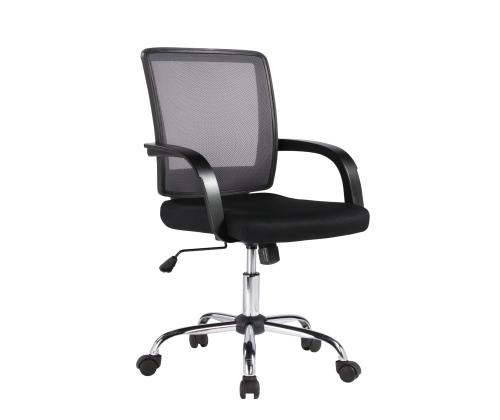 Tietokonetuoli/työtuoli VISANO, 57x56,5xH88-95cm, musta, polyesterikangas, teräs