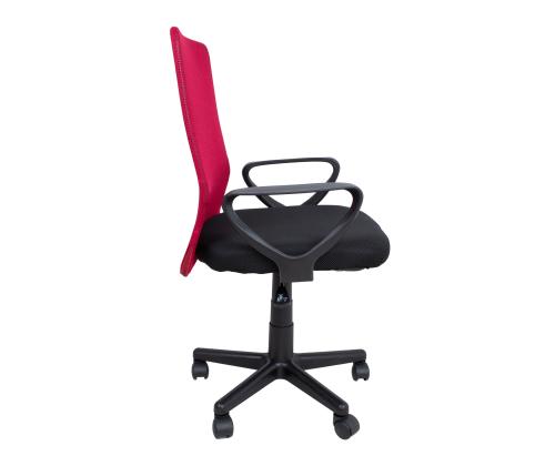 Tietokonetuoli/työtuoli BELINDA, 59x56xH86,5-98,5cm, musta/punainen, polyesterikangas, muovia