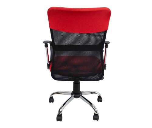 Tietokonetuoli/työtuoli DARIUS, 57x57xH93-103cm, punainen/musta, polyesterikangas, metalli