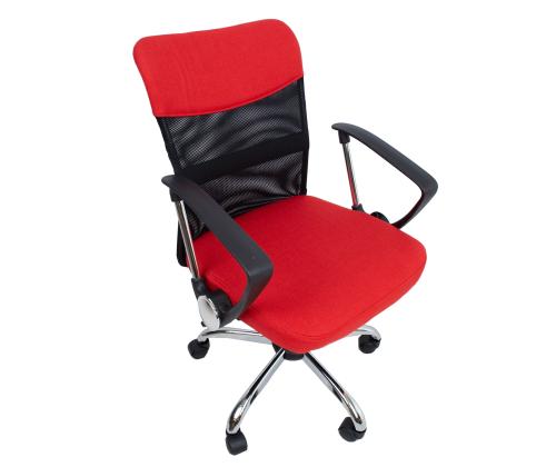 Tietokonetuoli/työtuoli DARIUS, 57x57xH93-103cm, punainen/musta, polyesterikangas, metalli