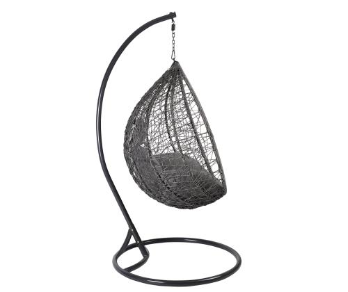 Keinutuoli DROPLET tummanharmaa 120x120xK200cm, teräsrunko, muovipunos