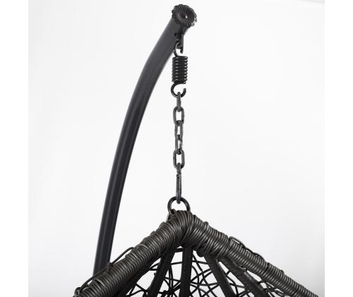 Keinutuoli DROPLET tummanharmaa 120x120xK200cm, teräsrunko, muovipunos