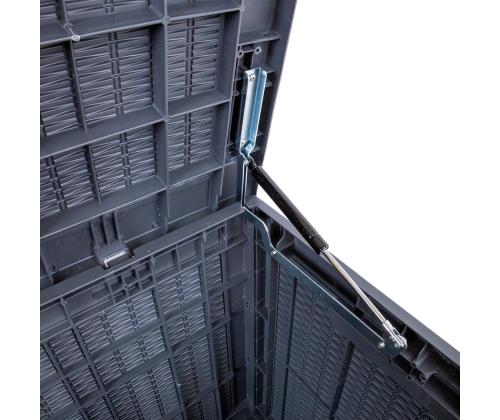 Säilytyslaatikko SAYA 122x54,5x62,3cm, harmaa muovi