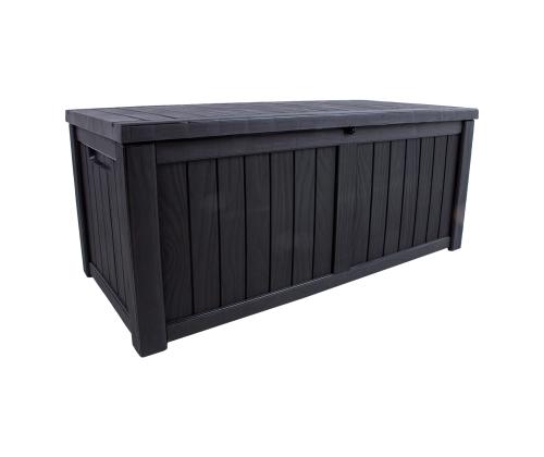 Säilytyslaatikko PRAIA 143x67,5x60,5cm, musta muovi