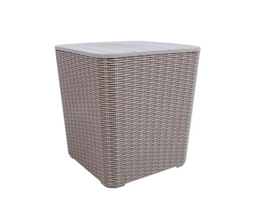 Säilytyslaatikko BOCAS 39x39x42cm, harmaa muovi