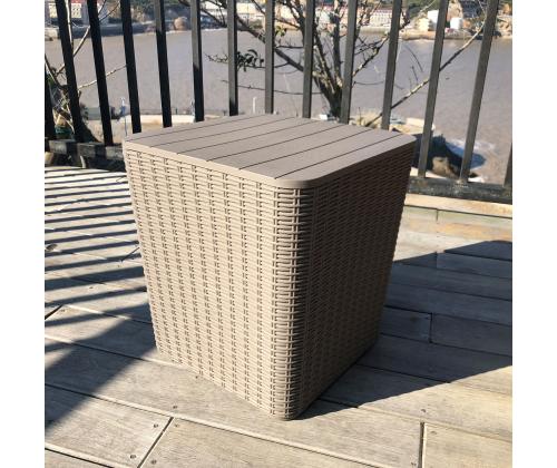 Säilytyslaatikko BOCAS 39x39x42cm, harmaa muovi