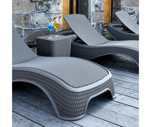 Säilytyslaatikko BOCAS 39x39x42cm, harmaa muovi