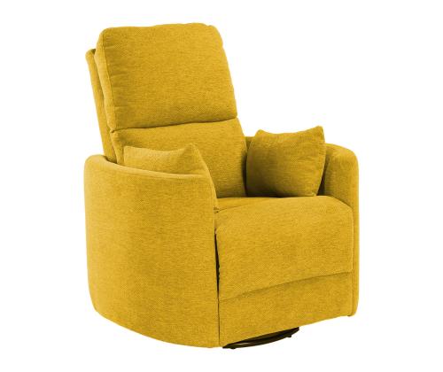 Nojatuoli STINA keinuva ja kääntyvä manuaalinen lepotuoli 83x88xH100cm, keltainen