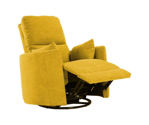 Nojatuoli STINA keinuva ja kääntyvä manuaalinen lepotuoli 83x88xH100cm, keltainen