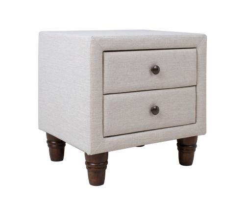 Yöpöytä EMILIA 50,5x41xH51,5cm, vaalea beige