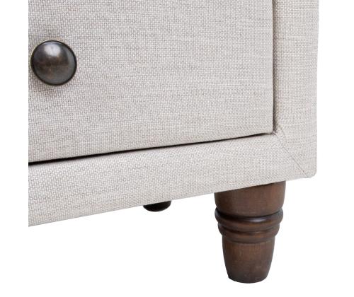 Yöpöytä EMILIA 50,5x41xH51,5cm, vaalea beige