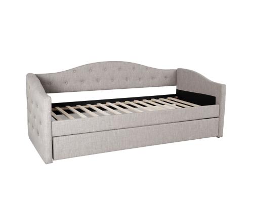 Sänky ATLANTA 90x200cm ilman patjaa, harmaa