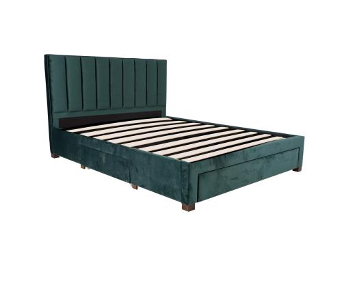 GRACE sänky 160x200cm, ilman patjaa, vihreä