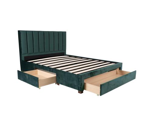 GRACE sänky 160x200cm, ilman patjaa, vihreä
