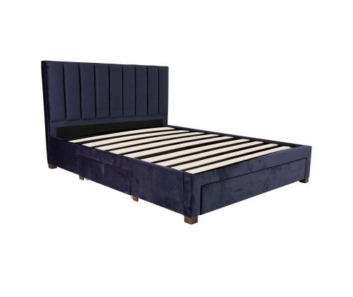 GRACE sänky 160x200cm, ilman patjaa, sininen