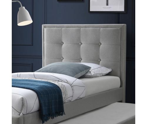 OSWALDO sänky 90x200cm, ilman patjaa, platinanharmaa