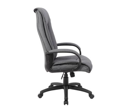 Työtuoli MASON, 68,5x76,5xH115,5-124,5cm, tummanharmaa, kangas, muovi