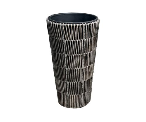 Kukkaruukku WICKER 28x28xH60cm, tummanruskea