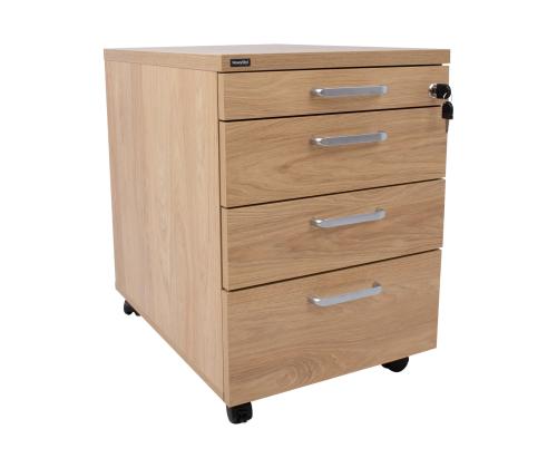 Laatikkolaatikko ERGO 60x43xH60cm, hikkoripuu, melamiinilevy