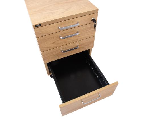 Laatikkolaatikko ERGO 60x43xH60cm, hikkoripuu, melamiinilevy