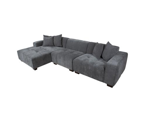 Kulmasohva DAHLIA VN, harmaa