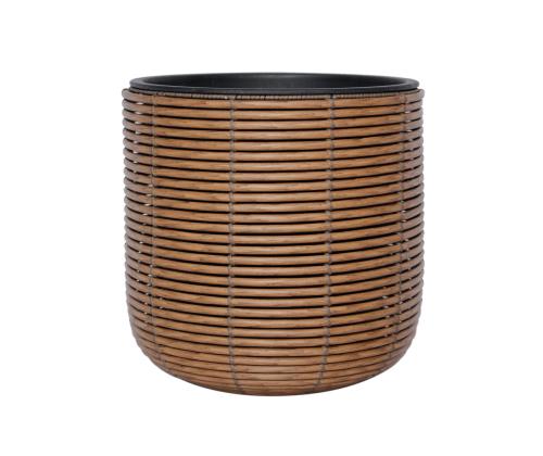 Kukkaruukku WICKER D35xK36cm, ruskea