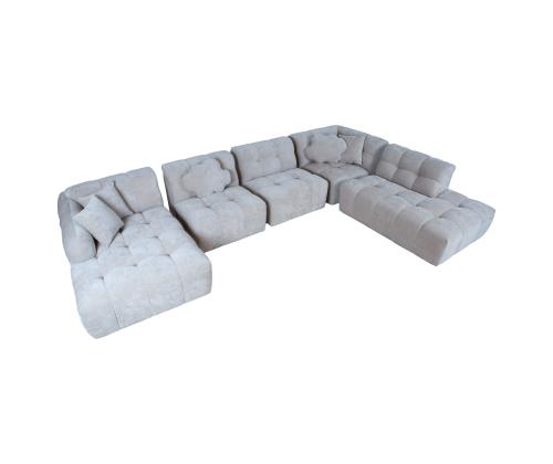 Kulmasohva vuodesohva FORTE U-muotoinen PN, harmaa