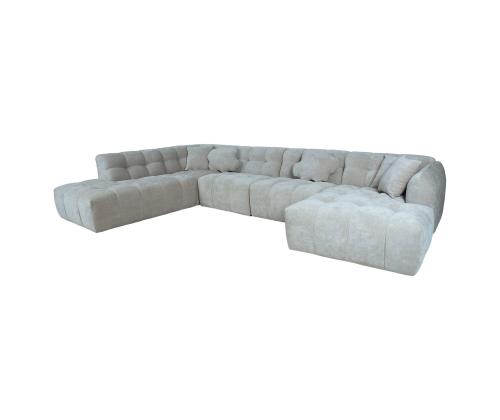 Kulmasohva FORTE U-muotoinen VN, harmaa