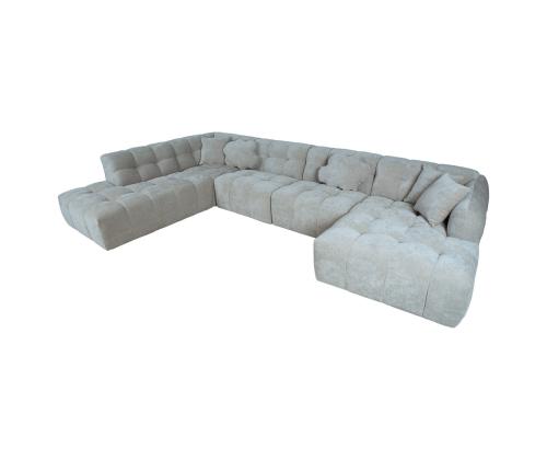 Kulmasohva FORTE U-muotoinen VN, harmaa