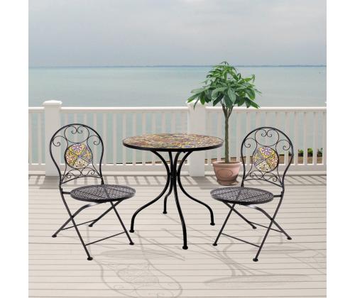 Tuoli MAROCCO 40x51xH90cm, musta metalli