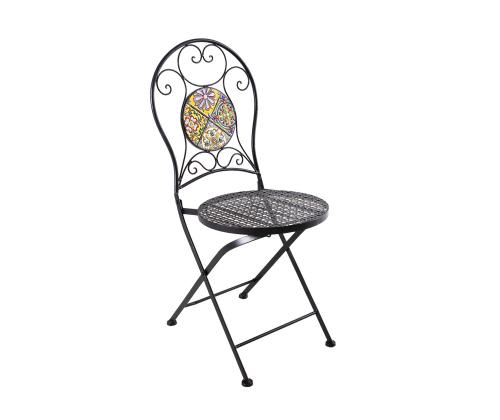 Tuoli MAROCCO 40x51xH90cm, musta metalli