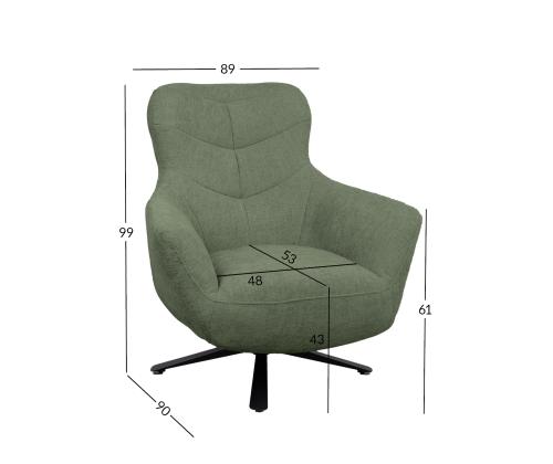 Nojatuoli HELGA vihreä