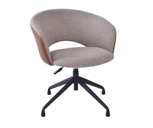 Työtuoli KARINA ilman pyöriä, beige/vaaleanruskea