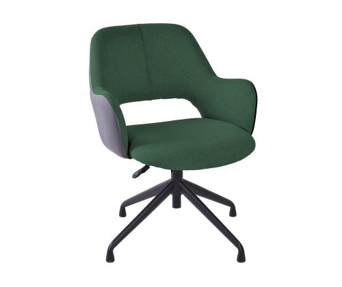 Työtuoli KENO ilman pyöriä, vihreä/harmaa