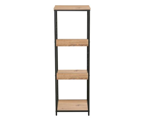 Hylly DIMITRA 40x40xK124cm, maalaismainen/musta viimeistely