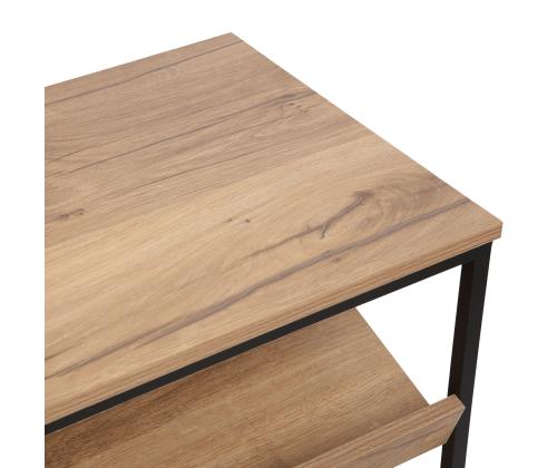 Poljinhylly DIMITRA 80x40xH45cm, maalaismainen/musta