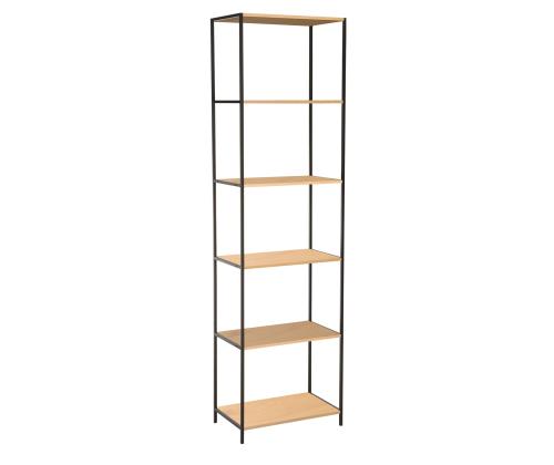 Hylly HARPER 50x30xH180cm, saarni/musta