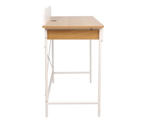 Työpöytä FERDIE 120x48xH88cm, saarni/valkoinen