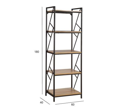 Hylly STUDY 60x40xH180cm, tammi