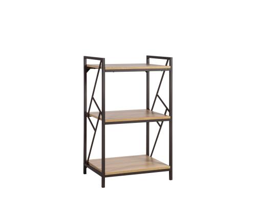 Hylly STUDY 60x40xH99cm, tammi, melamiinilevy, teräs