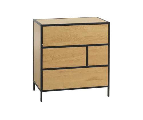 Lipasto HEDVIG 70x40xH74,5cm, saari/musta