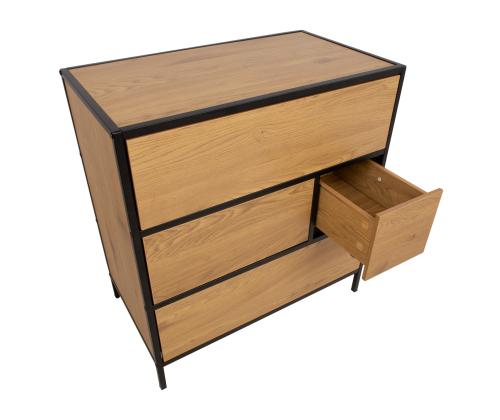 Lipasto HEDVIG 70x40xH74,5cm, saari/musta