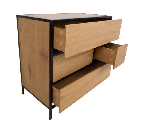 Lipasto HEDVIG 70x40xH74,5cm, saari/musta